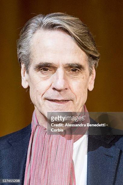 Jeremy Irons attends the photocall of movie "Corrispondence", La corrispondenza" in Rome.