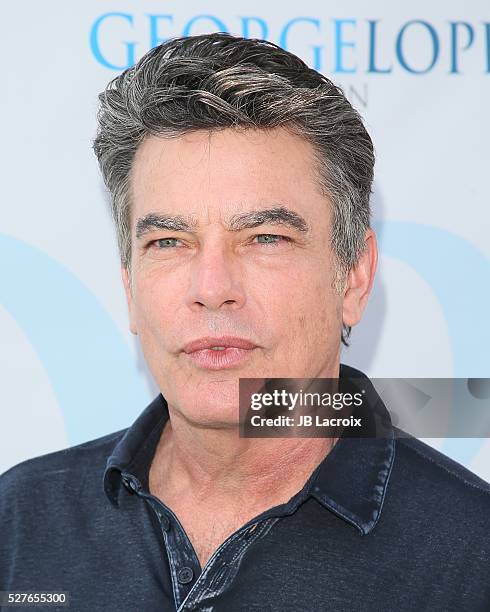 Peter Gallagher attends the Ninth Annual George Lopez Celebrity Golf Classic held at Lakeside Golf Club on May 2, 2016 in Burbank, California.