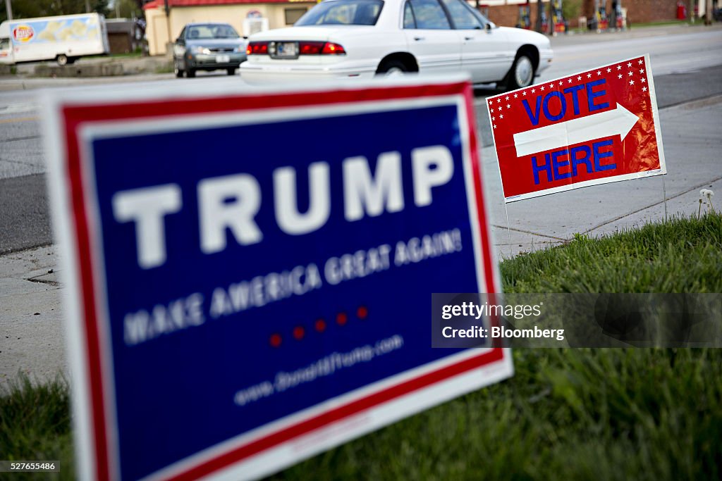 Voters Cast Their Ballots In The Indiana Presidential Primary Election