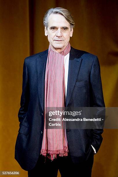 Jeremy Irons attends the photocall of movie "Corrispondence", La corrispondenza" in Rome.