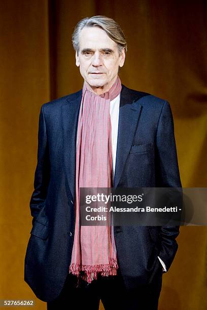 Jeremy Irons attends the photocall of movie "Corrispondence", La corrispondenza" in Rome.