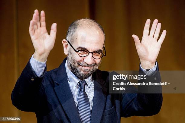 Giuseppe Tornatore attends the photocall of movie "Corrispondence", La corrispondenza" in Rome.