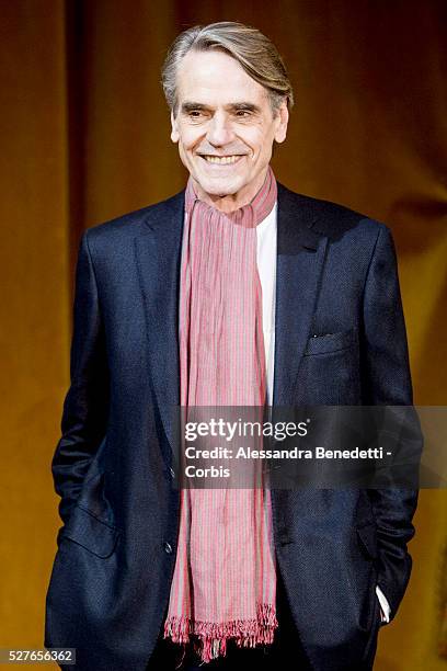Jeremy Irons attends the photocall of movie "Corrispondence", La corrispondenza" in Rome.