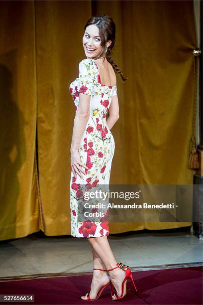 Olga Kurylenko attends the photocall of movie "Corrispondence", La corrispondenza" in Rome.