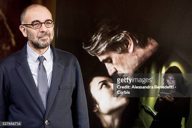 Giuseppe Tornatore attends the photocall of movie "Corrispondence", La corrispondenza" in Rome.