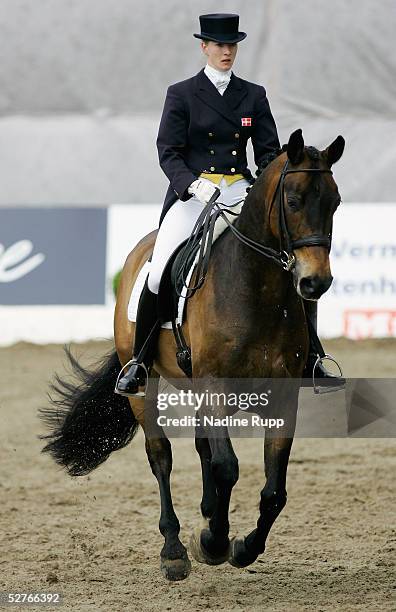 Nathalie princess zu Sayn-Wittgenstein of Denmark rides on Rigoletto during the LGT Grand Prix de Dressage of the German Jumping and Dressage Grand...