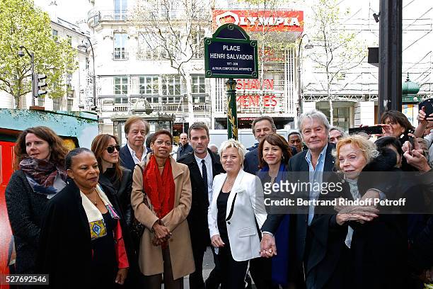 Politician Christiane Taubira, journalist Daniel Lauclair, French Minister of Outre-Mer, George Pau-Langevin, First Deputy Mayor of Paris,...