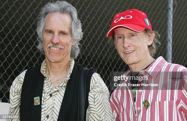 Musicians John Densmore and Robby Krieger of The Doors attend radio personality Jim Ladd's star ceremony on the Hollywood Walk of Fame on May 6, 2005...