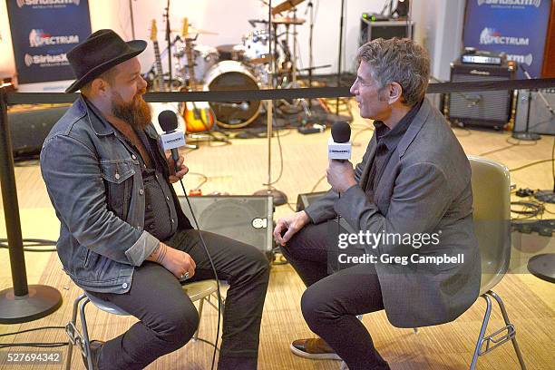 Nathaniel Rateliff speaks with SiriusXM's Mark Goodman before his live performance at the STAX Museum of American Soul Music for SiriusXM's Spectrum...