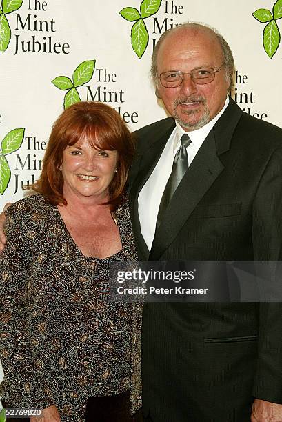 Actor Actor Dennis Franz and wife Joanie Zeck arrive at the 2005 Mint Jubilee Gala Benefit For Cancer Research at the Grand Ballroom at the Galt...