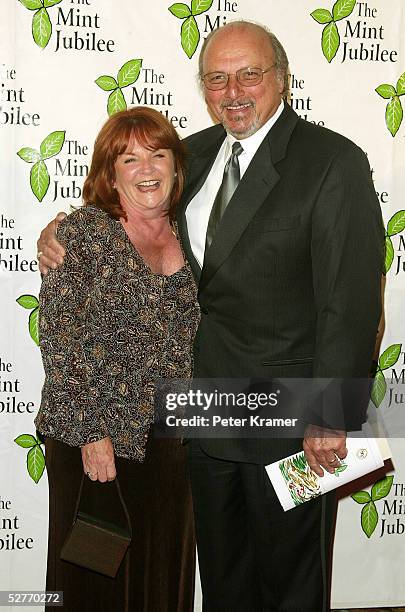 Actor Actor Dennis Franz and wife Joanie Zeck arrive at the 2005 Mint Jubilee Gala Benefit For Cancer Research at the Grand Ballroom at the Galt...