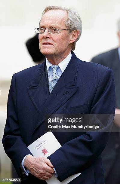 Charles Wellesley, 9th Duke of Wellington attends a Service of Thanksgiving for the life of Geoffrey Howe at St Margaret's Church, Westminster Abbey...