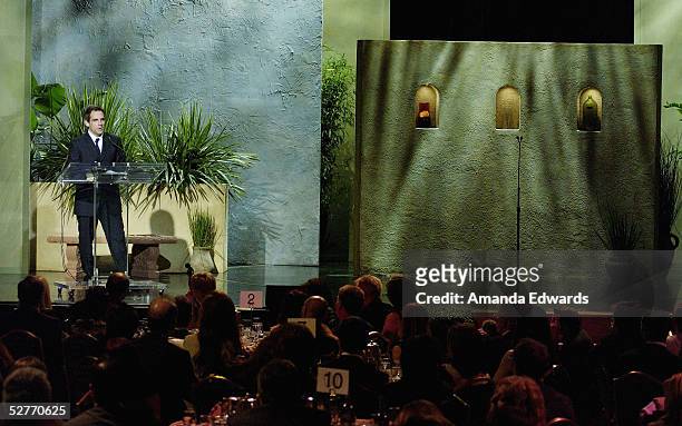 Actor Ben Stiller receives the Jenifer Estess Award at the 5th Annual Project A.L.S. Benefit Gala at the Westin Century Plaza Hotel on May 6, 2005 in...