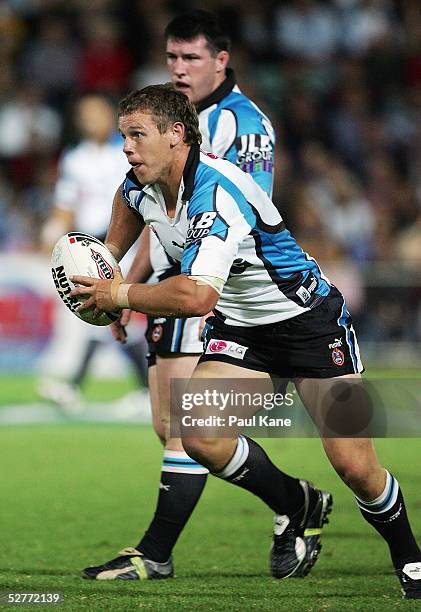 Matt Hilder of the Sharks in action during the round nine NRL match between the Cronulla-Sutherland Sharks and the New Zealand Warriors at Members...
