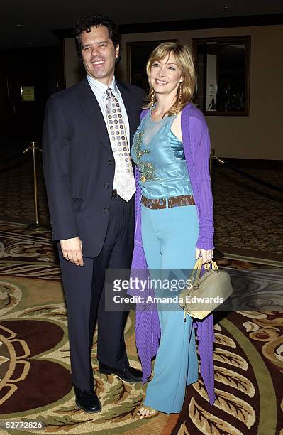 Actress Sharon Lawrence and her husband Dr. Tom Apostle arrive at the 5th Annual Project A.L.S. Benefit Gala at the Westin Century Plaza Hotel on May...