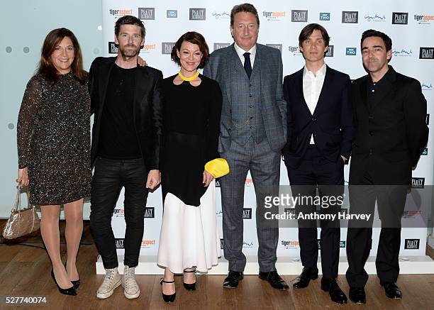 Caryn Mandabach, Paul Anderson, Helen McCrory, Steven Knight and Cillian Murphy attend the Premiere of BBC Two's drama "Peaky Blinders" episode one,...