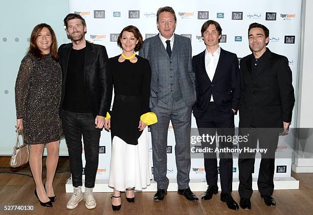 Caryn Mandabach, Paul Anderson, Helen McCrory, Steven Knight and Cillian Murphy attend the Premiere of BBC Two's drama "Peaky Blinders" episode one,...