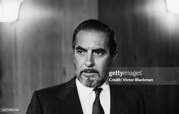 American actor Tyrone Power in London, 14th August 1958.