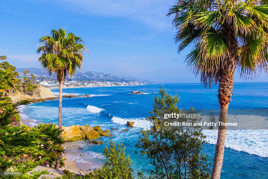 Laguna Beach coastline,Pacific Ocean,Rte 1,Orange County,CA(P)