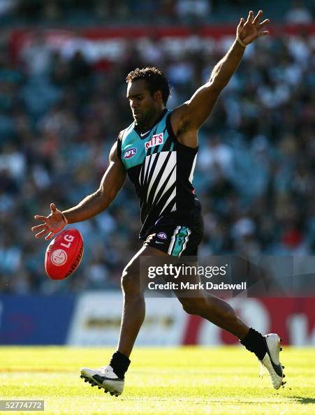 Byron Pickett for the Power in action during the AFL Round 7 match