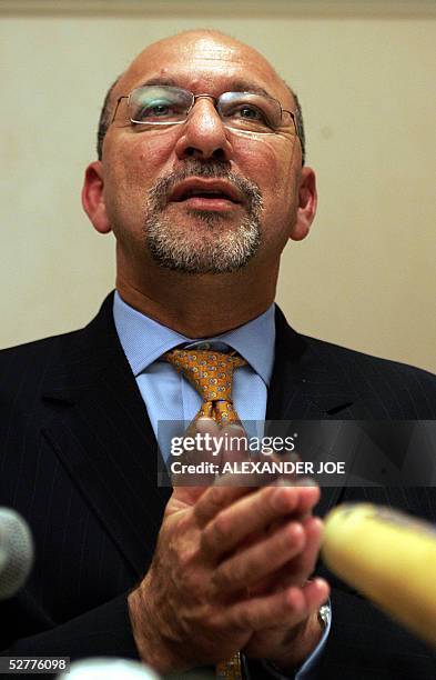 Trevor Manuel South African Finance Minister 08 May 2005 gives the green light for Barclays to launch a bid to purchase a majority stake in Absa bank...