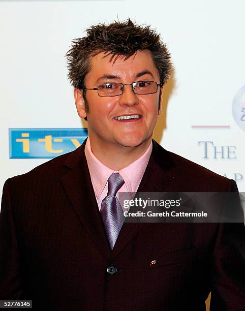 Joe Pasquale poses in the Pressroom at the British Soap Awards 2005 at BBC Television Centre on May 7, 2005 in London, England. The annual awards...