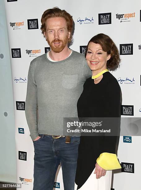 Damian Lewis and Helen McCrory attend BBC Two's drama "Peaky Blinders" UK premiere screening of episode one, series three at BFI Southbank on May 3,...