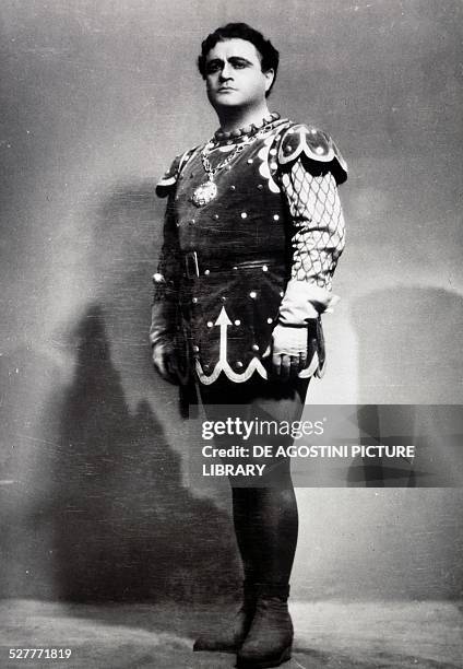 Beniamino Gigli , Italian tenor, in the role of Radames, in the opera Aida by Giuseppe Verdi , production at the Teatro alla Scala in Milan. Italy,...