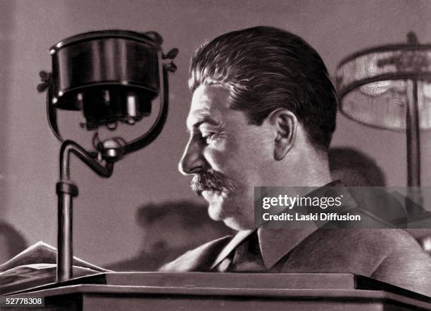 Joseph Stalin, born Josef Vissarionovich Dzugashvili, , a Bolshevik revolutionary and leader of the Soviet Union, Moscow, 1944. He remained in power...