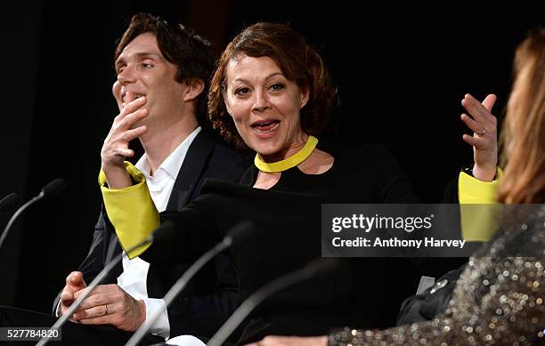 Helen McCrory during a Q&A at the Premiere of BBC Two's drama "Peaky Blinders" episode one, series three at BFI Southbank on May 3, 2016 in London,...