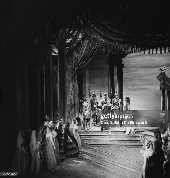 Scene from 'Idomeneo', one of four Mozart operas being performed during the five week season at Glyndebourne opera festival, Sussex, 1st July 1951....