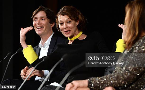 Helen McCrory during a Q&A at the Premiere of BBC Two's drama "Peaky Blinders" episode one, series three at BFI Southbank on May 3, 2016 in London,...