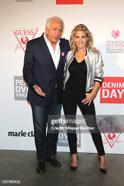 Elsa Pataky and Paul Marciano attend the Guess Foundation Denim Day Charity at Salt Restaurant - W Hotel on May 3, 2016 in Barcelona, Spain.