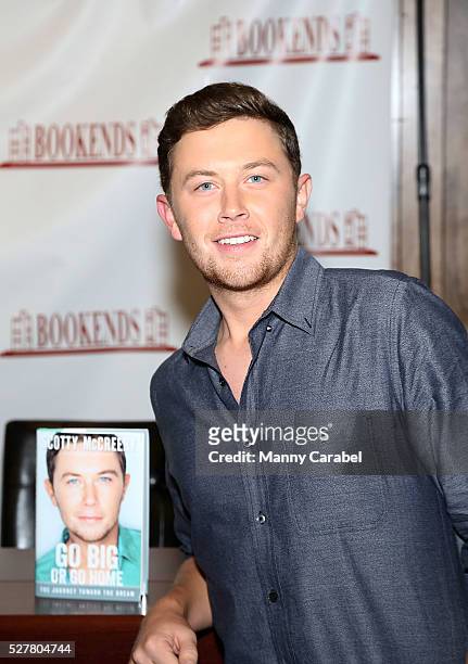 Scotty McCreery signs copies of his new book 'Go Big or Go Home' at Bookends Bookstore on May 3, 2016 in Ridgewood, New Jersey.