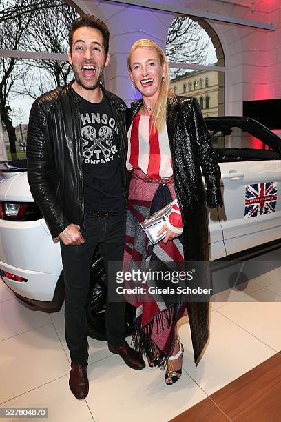 Alexander Mazza and Prinzessin Lilly zu Sayn-Wittgenstein-Berleburg during the opening of the Jaguar Land Rover British Style Week In Munich on May...