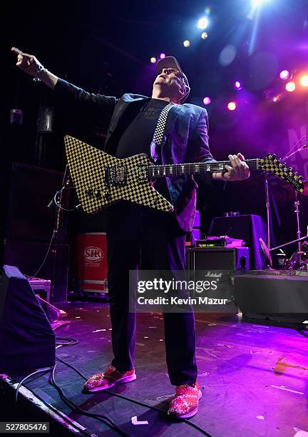 Musician Rick Nielsen of Cheap Trick performs onstage during the 2nd Annual National Concert Day presented by Live Nation at Irving Plaza on May 3,...