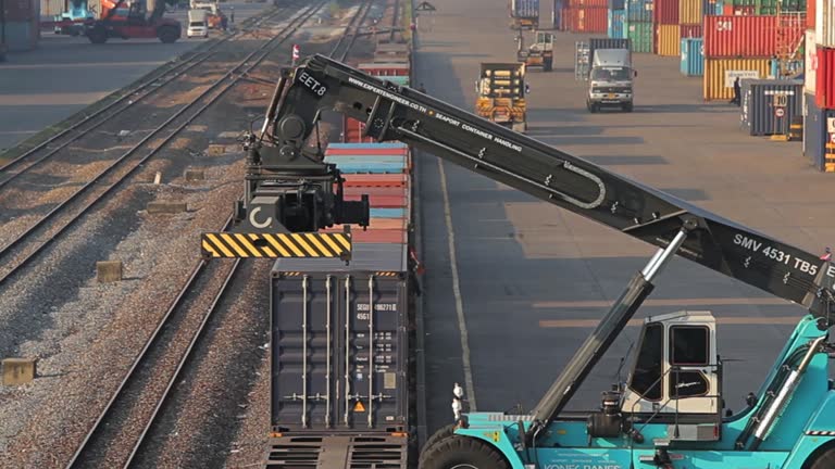 Container Train Loading And Loading 1,001 Freight Train Loading Stock Videos, Footage, & 4K Video Clips ...