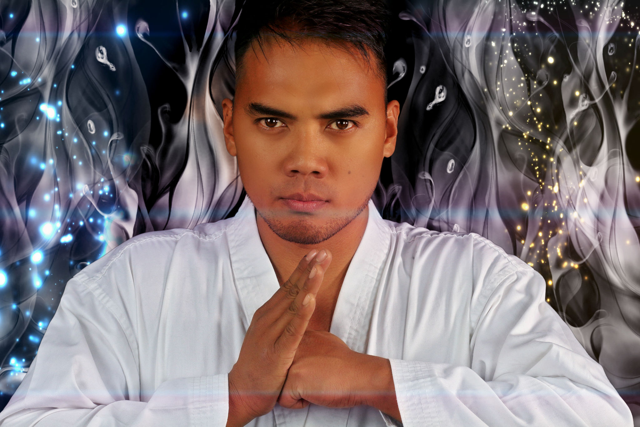 martial arts fighter praying martial arts fighter praying