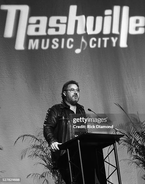 Singer/Songwriter Vince Gill Receives The E.W. "Bud" Wendell Award as part of Nashville's National Tourism Week Hospitality Celebration at Music City...