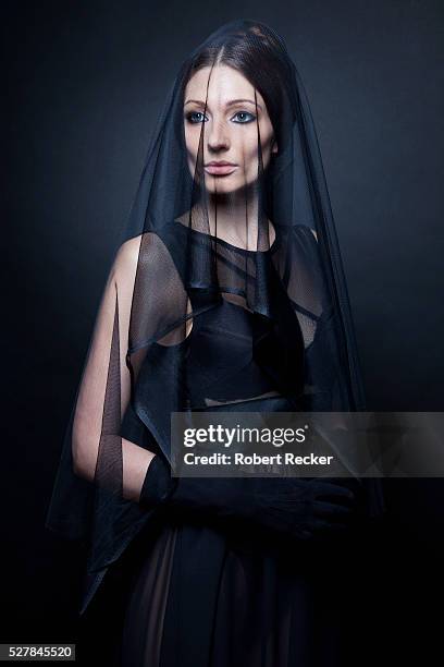 studio shot of a fashionable widow - widow stock pictures, royalty-free photos & images