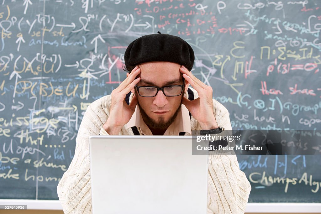 Advanced Math Student Using Laptop High-Res Stock Photo - Getty Images
