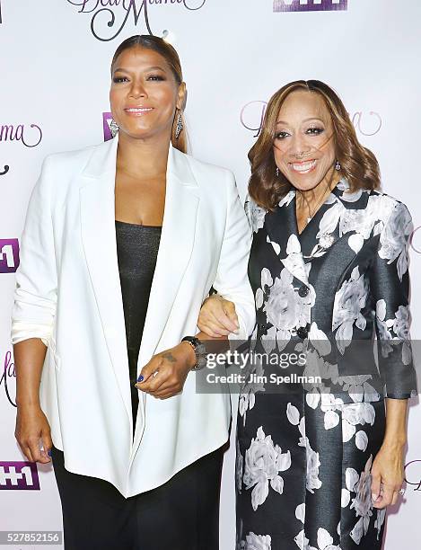 Singer Queen Latifah and her mother Rita Owens attends the VH1's "Dear Mama" taping at St. Bartholomew's Church on May 2, 2016 in New York City.