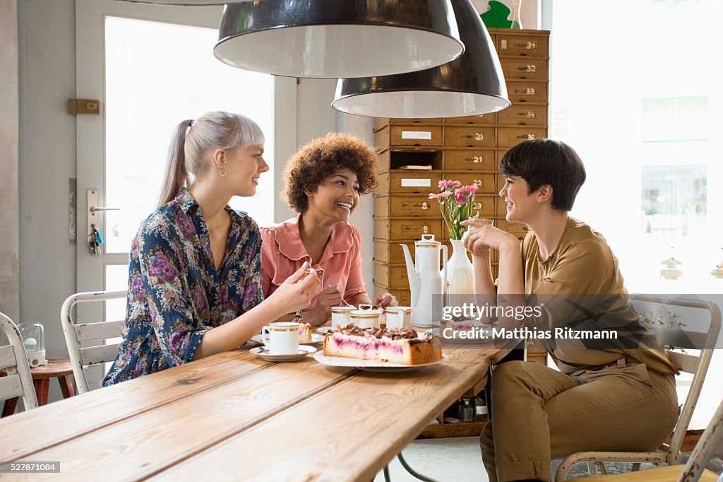 Women in shop