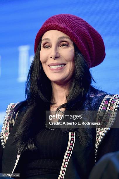 Singer Cher speaks onstage during 2016 Milken Institute Global Conference at The Beverly Hilton on May 03, 2016 in Beverly Hills, California.