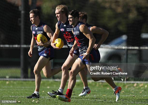 General view during a Melbourne Demons AFL training session at Goschs Paddock on May 4, 2016 in Melbourne, Australia.