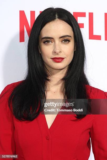 Actress Krysten Ritter attends the Netflix original series' "Marvel's Jessica Jones" FYC screening and Q&A at Paramount Studios on May 3, 2016 in...