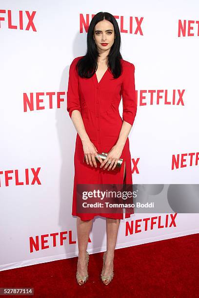 Actress Krysten Ritter attends the Netflix original series' "Marvel's Jessica Jones" FYC screening and Q&A at Paramount Studios on May 3, 2016 in...