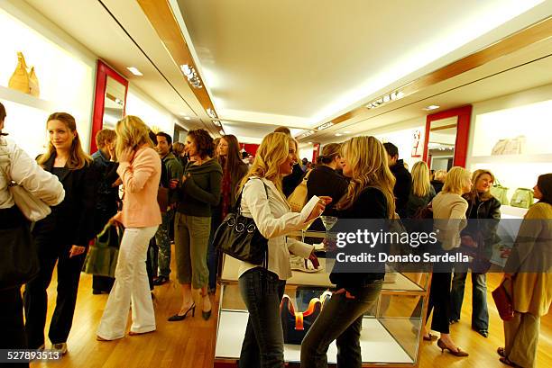 Atmosphere during Hogan Trunk Show & Party at Hogan Store in Beverly Hills, California, United States.