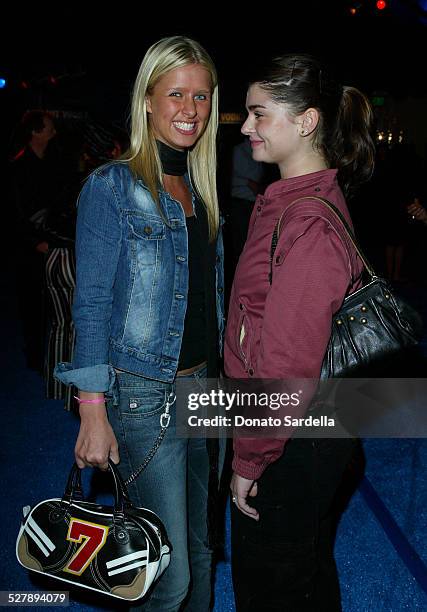 Nicky Hilton and Aimee Osbourne during Glamour's Annual Don't Party - Inside at Shakey's Pizza in Los Angeles, California, United States.