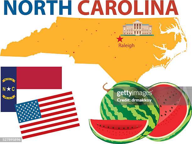 north carolina - county durham stock illustrations